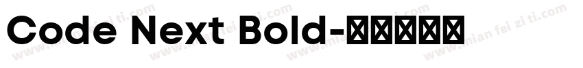 Code Next Bold字体转换